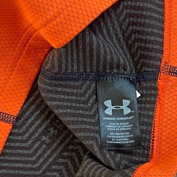 Under Armour Cold Gear Men’s 1/4 Zip Pullover Long Sleeve Top Orange Medium - Picture 5 of 8
